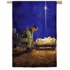 A Soldier's Christmas House Flag,  #13A2470