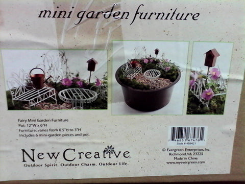 Mini Fairy Garden Furniture Set
