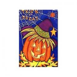 Candy Corn Pumpkin House Flag, #9254FL