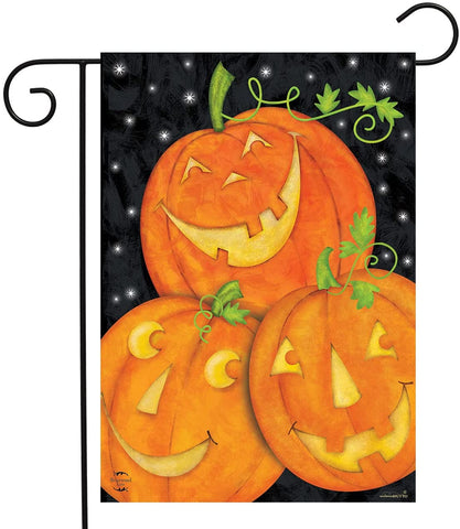 Happy Pumpkin Trio Garden Flag, #G01627