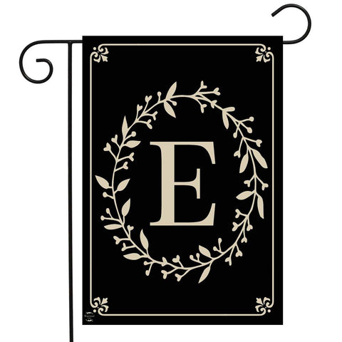 Classic Monogram "E" Garden Flag