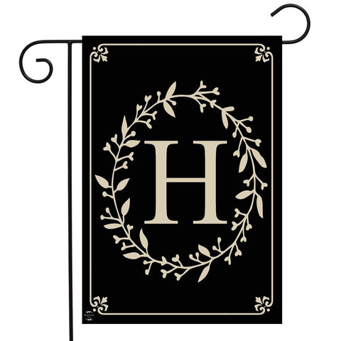 Classic Monogram "H" Garden Flag