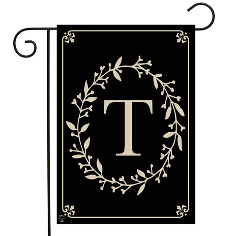 Classic Monogram "T" Garden Flag