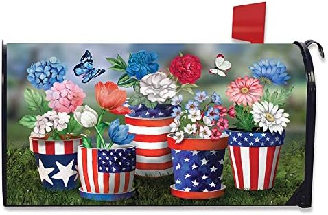 America In Bloom Standard Size Mailbox Cover, #M01514