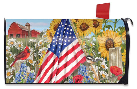 America The Beautiful Standard Size Mailbox Cover, #M00387