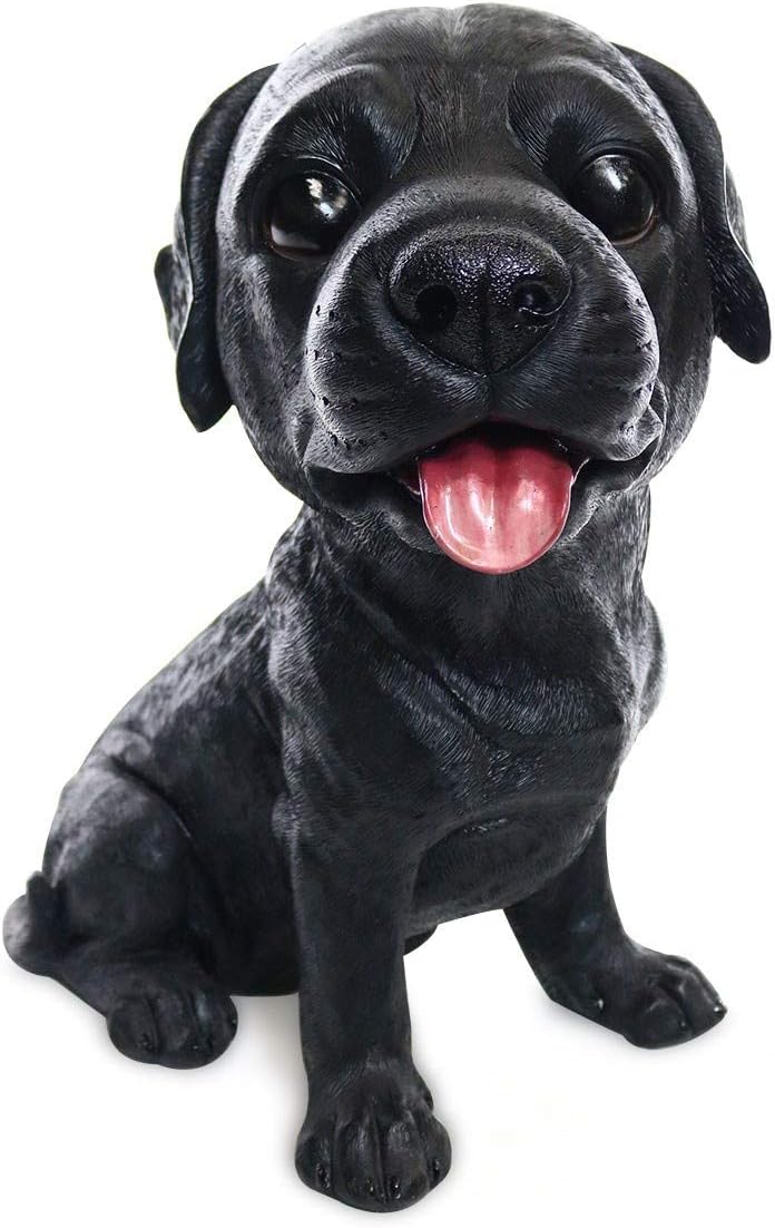 14" Black Labrador Statue