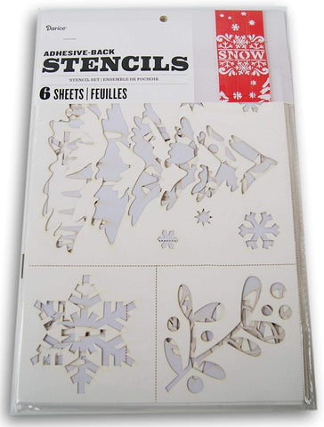 Winter Stencil Set with Adhesive Back