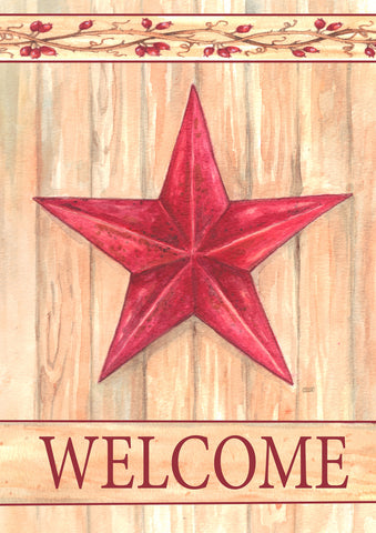 Barn Star Welcome Garden Flag, #GE0015