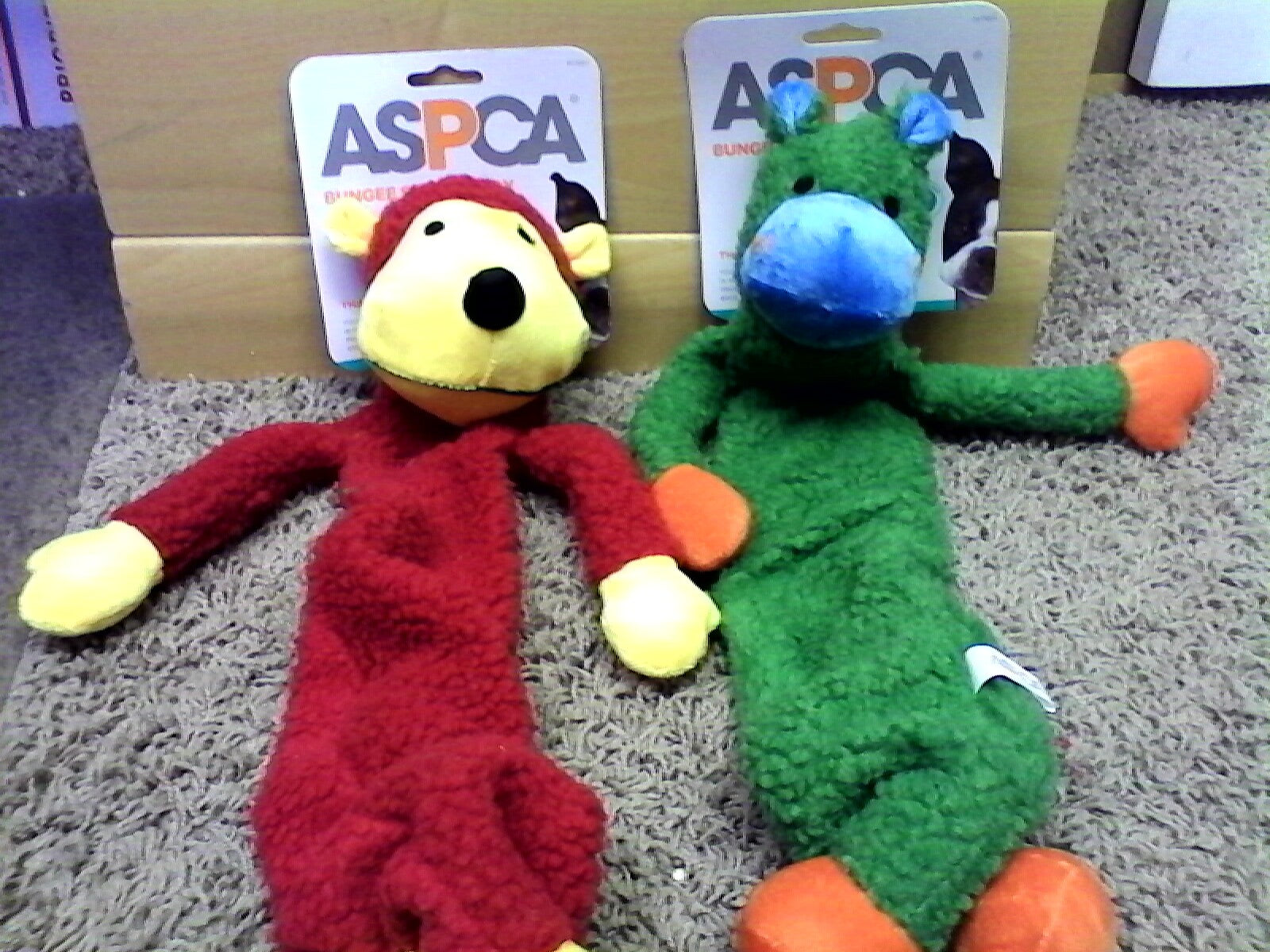 ASPCA 2pk Bungee Squeak Dog Toys