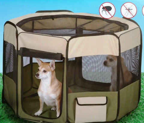 Built-in Insect Protection Exercise Pen, Medium