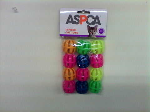 Aspca 12 piece Cat Toys, Balls with Bells