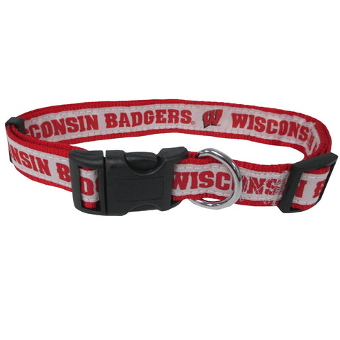 Collegiate Wisconsin Medium Dog Collar