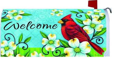 Welcome Cardinal Large Mailbox Cover, #2657ML