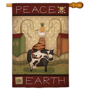 Peace on Earth House Flag, #131236