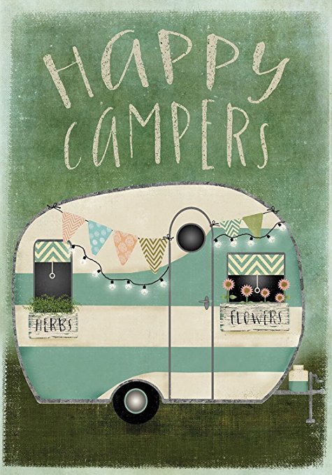 Happy Camper Garden Flag, #G00442 – Country Yard Outlet
