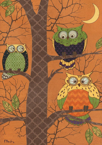 Autumn Owls Garden Flag, #G00248