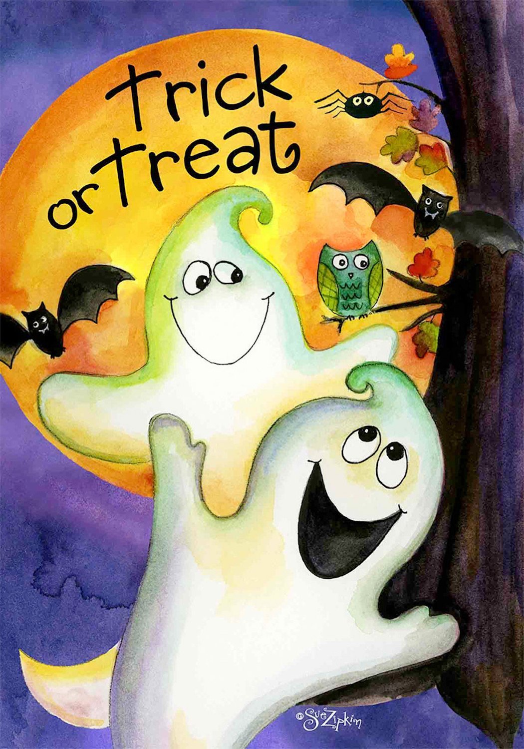Trick or Treat Ghouls Garden Flag,  #G00508