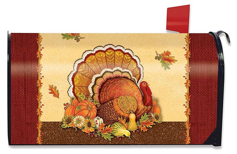 Thanksgiving Turkey Standard Size Mailbox Cover,  #M00509