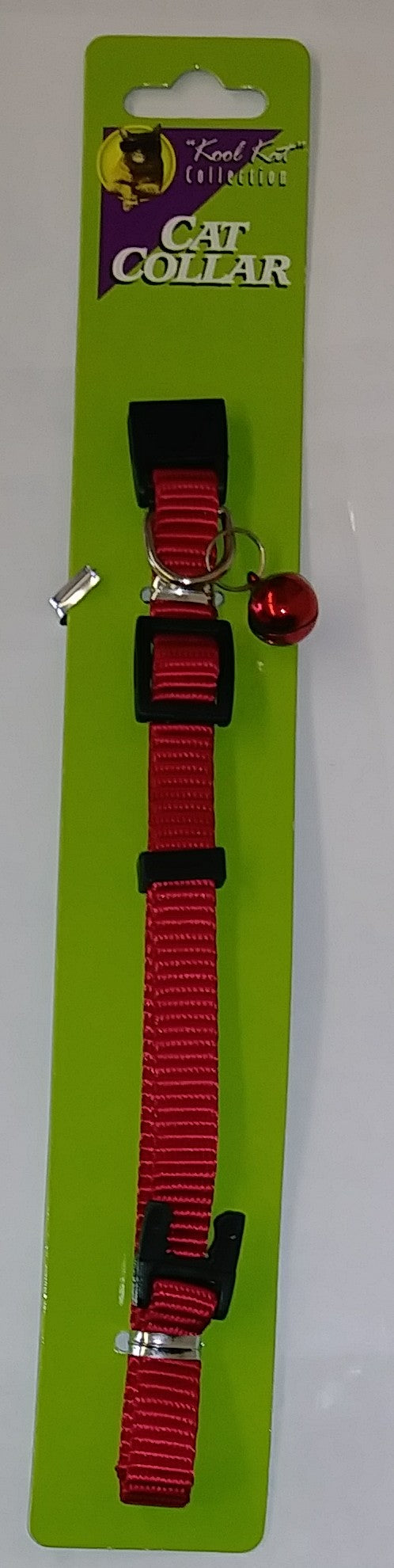 Red Adjustable Nylon Cat Collar