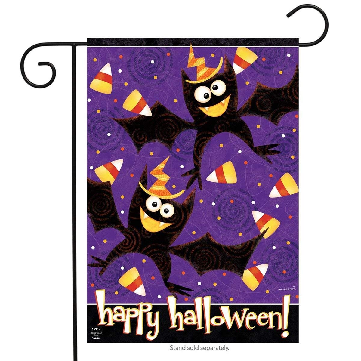 Happy Halloween Bats Garden Flag, #G00703