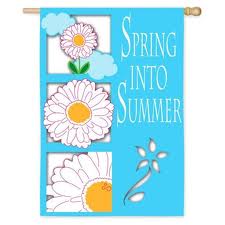 Spring into Summer House Flag, #15842