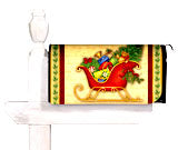 Welcome Sleigh Standard Size Mailbox Cover, #56197