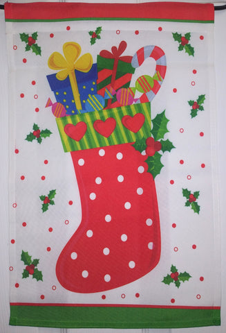 Christmas Stocking Garden Flag, #FSC005