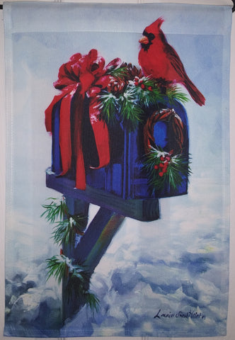 Cardnial Mailbox Christmas Garden Flag, #F1XB12007G