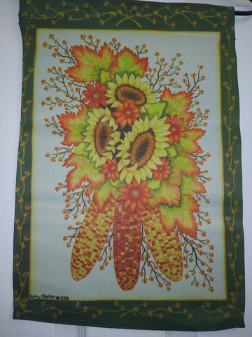 Sunflower Corncob Garden Flag, #9503fm