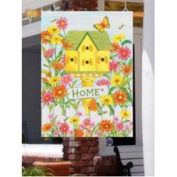 Birdhouse Home House Flag,  #0262fm