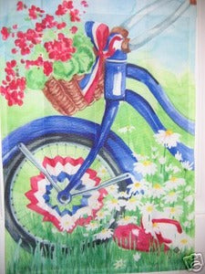 USA Bike Flip Flops Garden Flag,  #78653