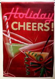 Holiday Cheers Garden Flag,  # 45180