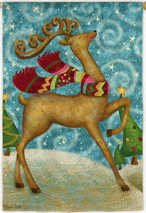 Whimsical Reindeer Garden Flag,  #141860