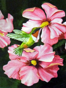 Hummingbird Pink Garden Flag,  #me1g16