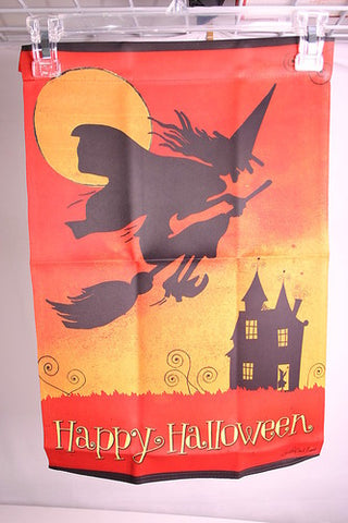 Happy Halloween, Witch Garden Flag,  #z141470
