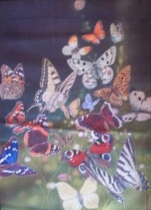 Butterfly Cluster Garden Flag,  #05992