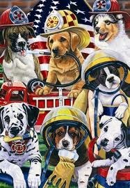 Firehouse Dogs Garden Flag,  #9924fm