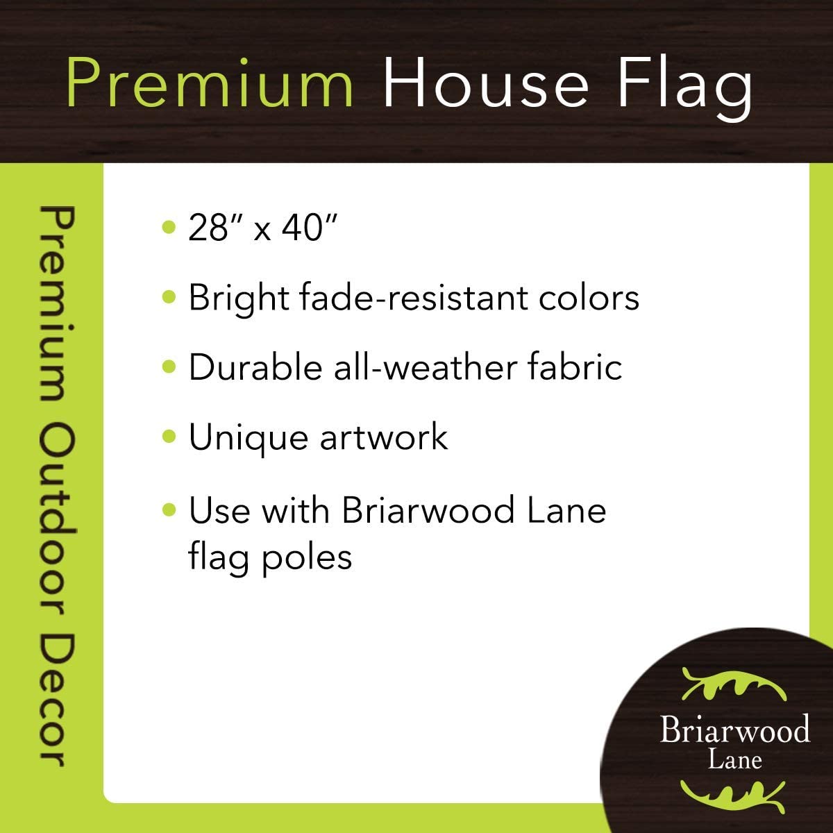 Farmhouse Wreath House Flag, #H01501