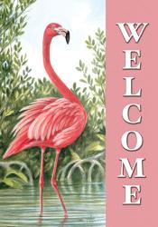 Flamingo Welcome Garden Flag, #9961FM