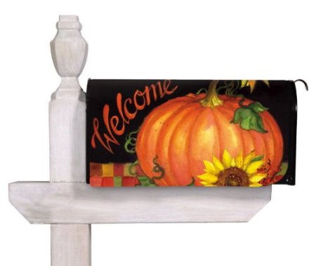 Welcome Harvest Time Standard Size Mailbox Cover, #56256