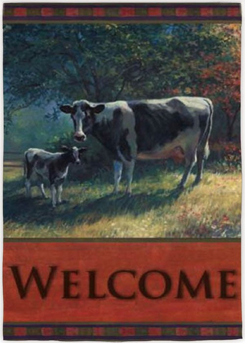 Cows out to Pasture House Flag, #131628