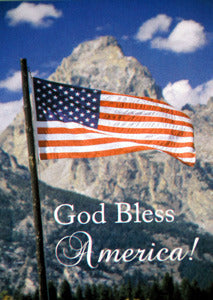 God Bless America House Flag,  #C30053