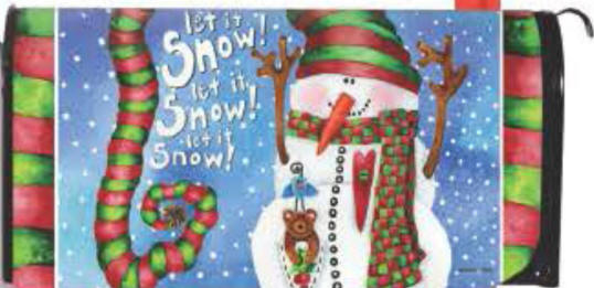 Let It Snow Standard Size Mailbox Cover, #56476