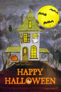 Spooky House Halloween Garden Flag, #N2HB13001G