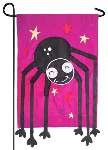Bright Spider Applique House Flag, #158090