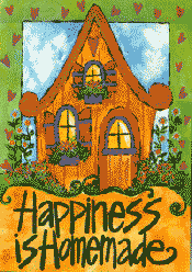 Homemade Happiness Garden Flag,  #0282fm