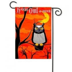 Happy Owl-O-ween Garden Flag,  #161174