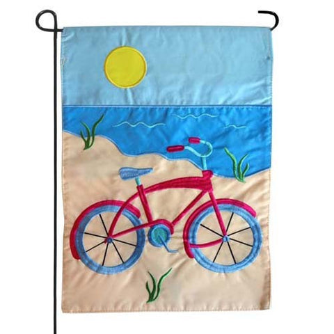 Summer Bicycle Applique Garden Flag,  #168020