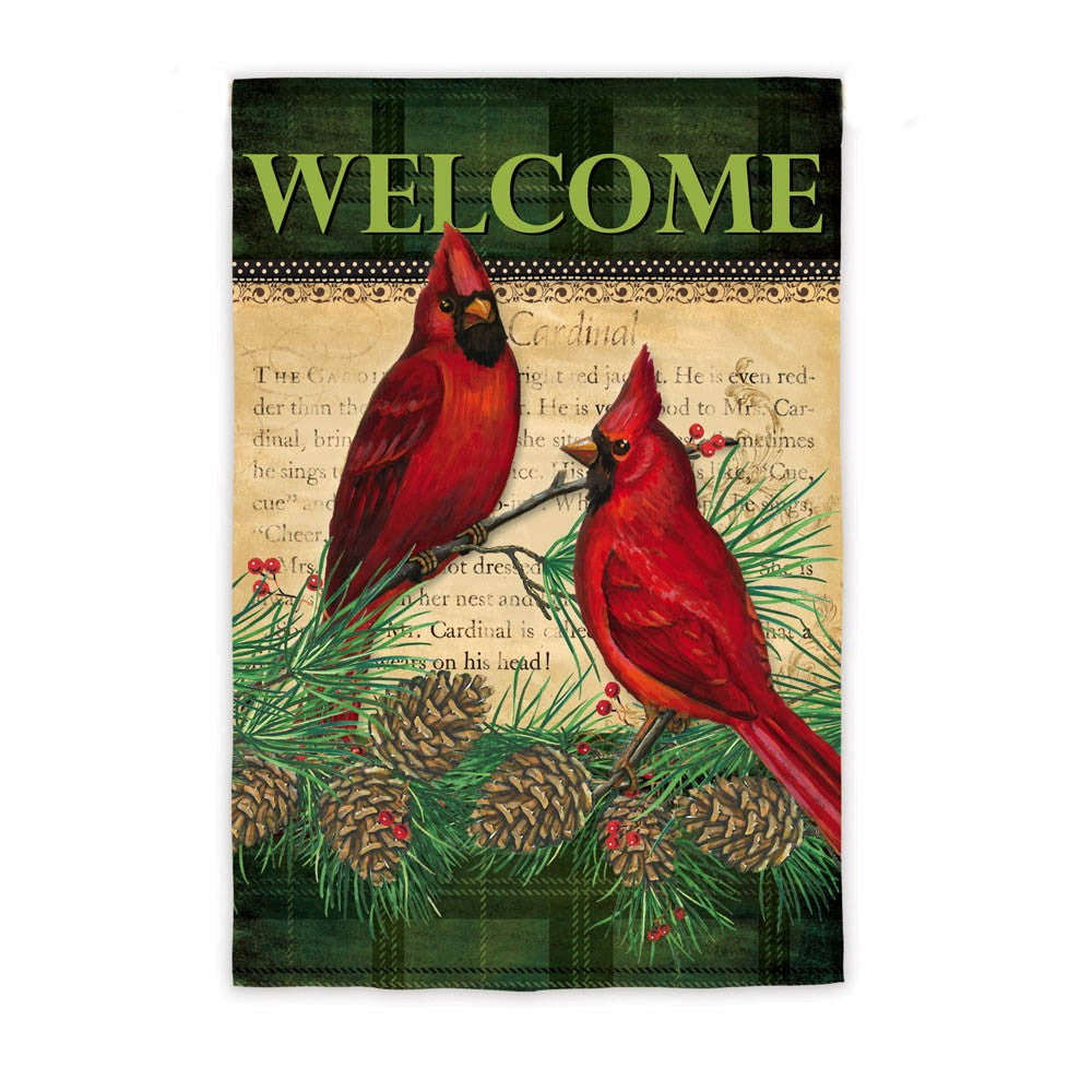 Welcome Cardinals House Flag, #ZMR13s2473