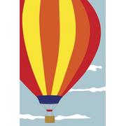 Hot Air Balloon Applique Garden Flag,  #16616